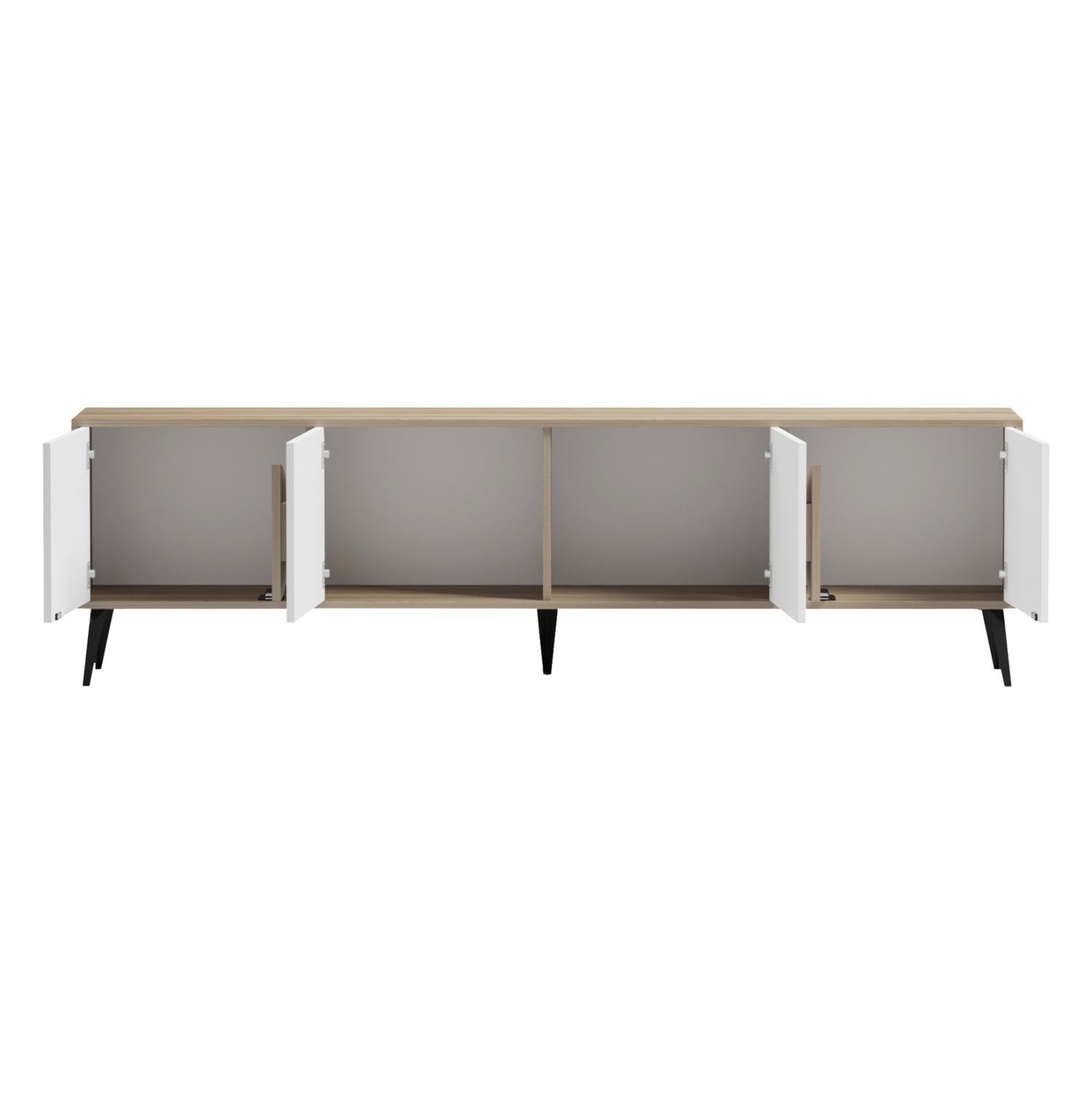 TV FURNITURE SAVORE HM18370.11 MELAMINE SONAMA-WHITE 180Χ35.5Χ51Hcm.