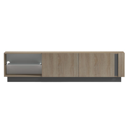 TV FURNITURE NOURISHE HM18373.13 MELAMINE SONAMA-GREY 214Χ35Χ45Hcm.