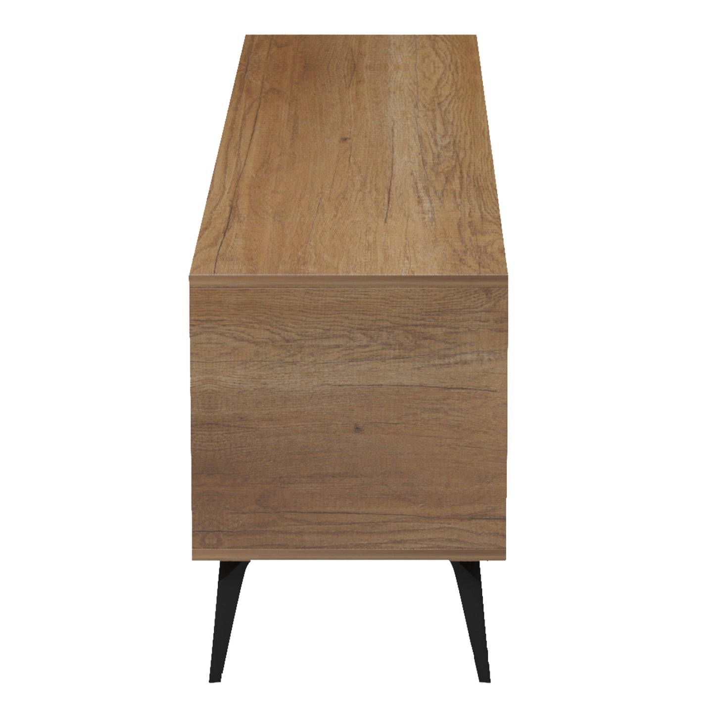 TV FURNITURE CATERRA HM18374.14 MELAMINE NATURAL-MOORE STONE 180Χ35.5Χ48Hcm.