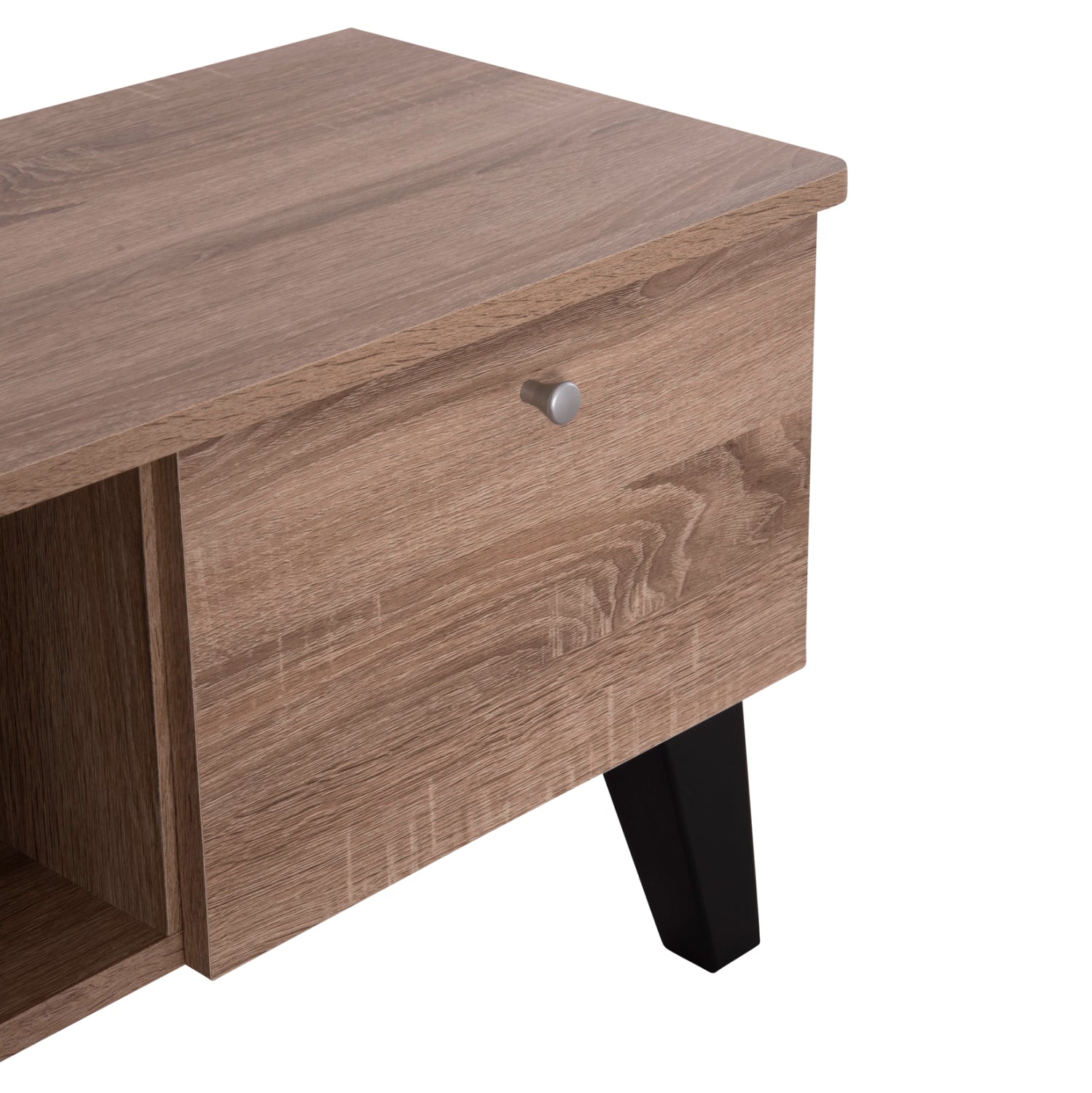 TV FURNITURE IREN HM2481.01 MELAMINE IN SONAMA OAK-BLACK 120x32,5-34x41Hcm.