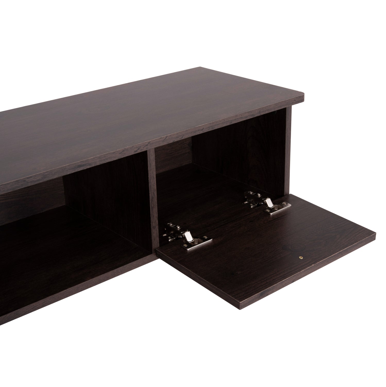 TV FURNITURE IREN HM2481.02 MELAMINE IN WALNUT-BLACK 120x32,5-34x41Hcm.