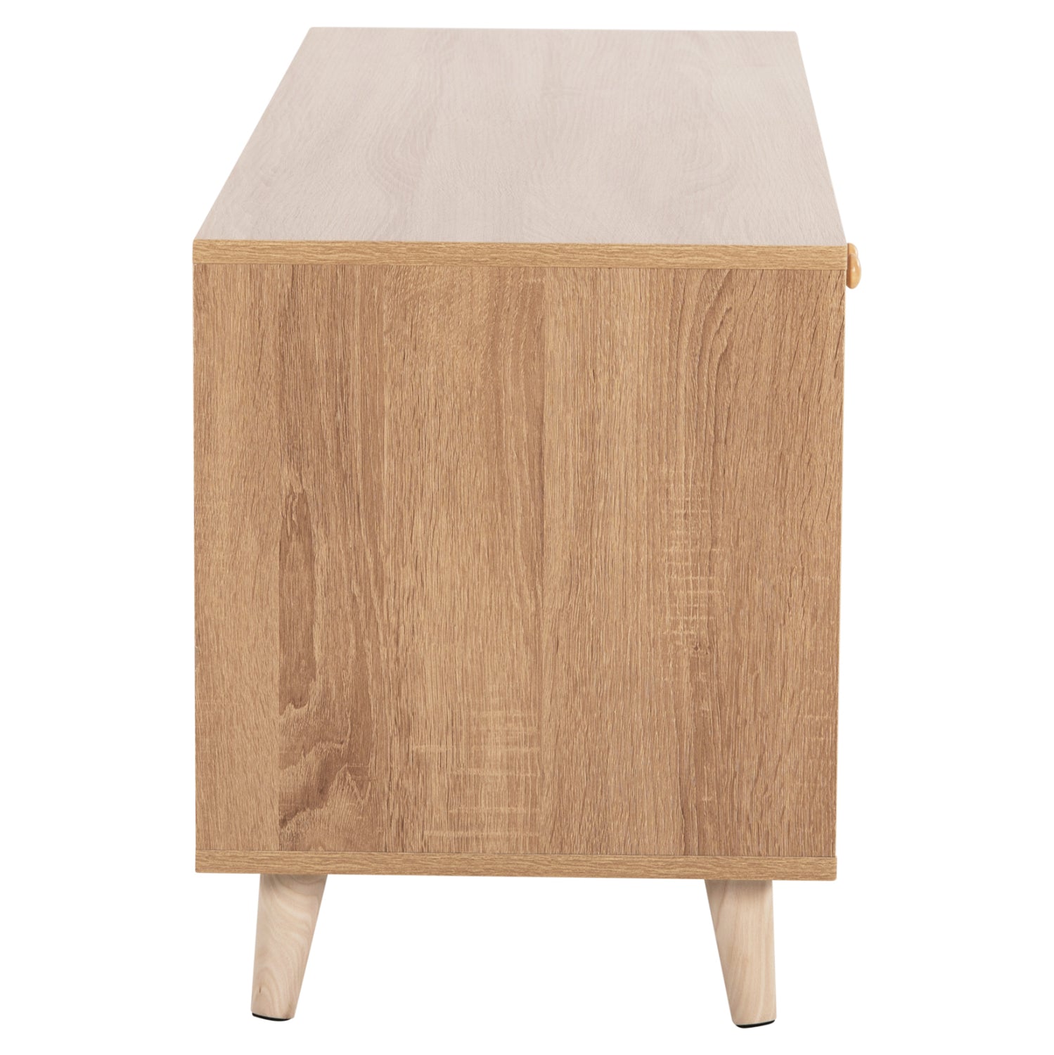 TV CABINET RILLION HM9879 MELAMINE IN SONAMA COLOR 120x40x51Hcm.