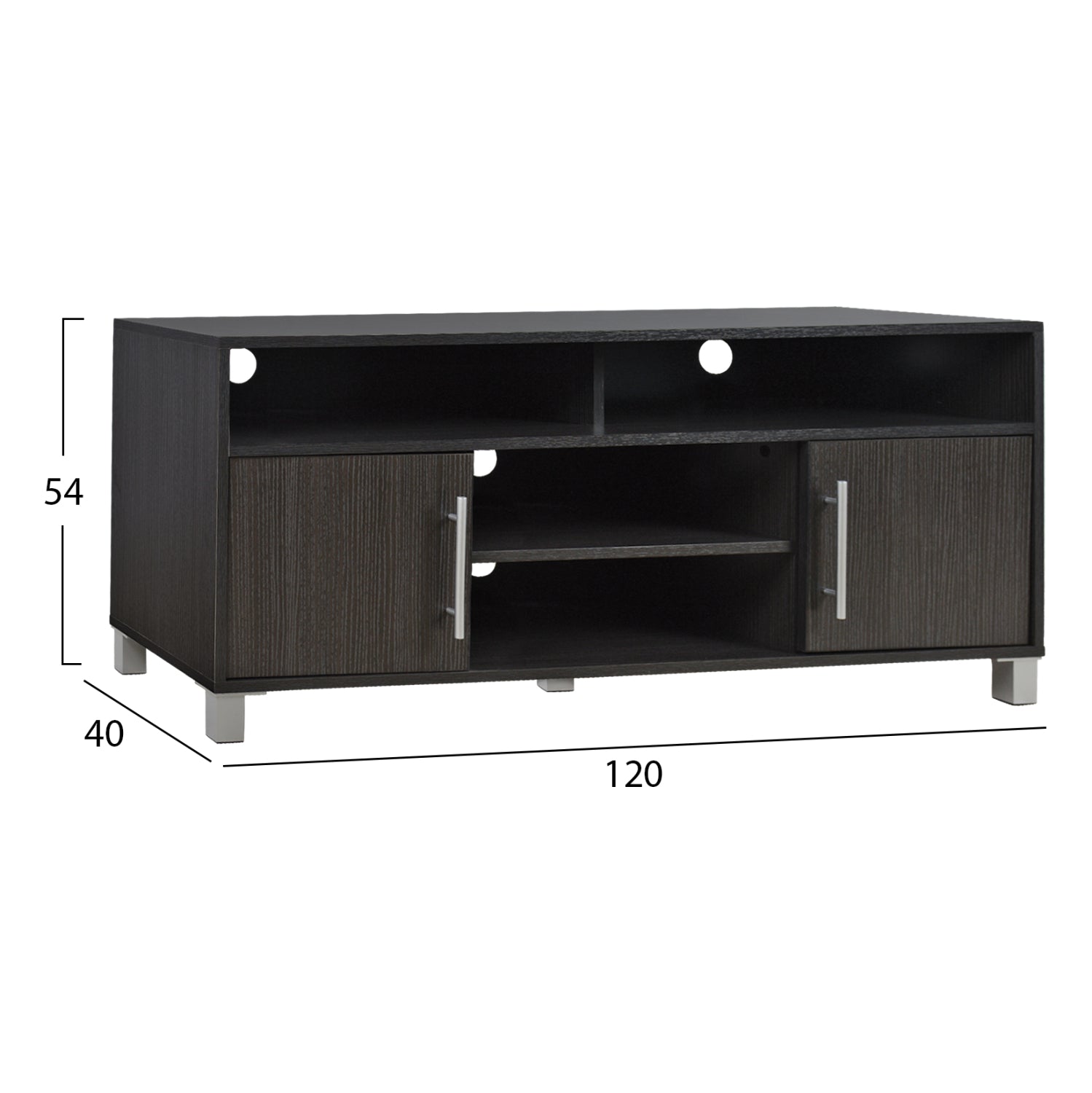 TV furniture melamine HM2202.01 Zebrano 120x40x54