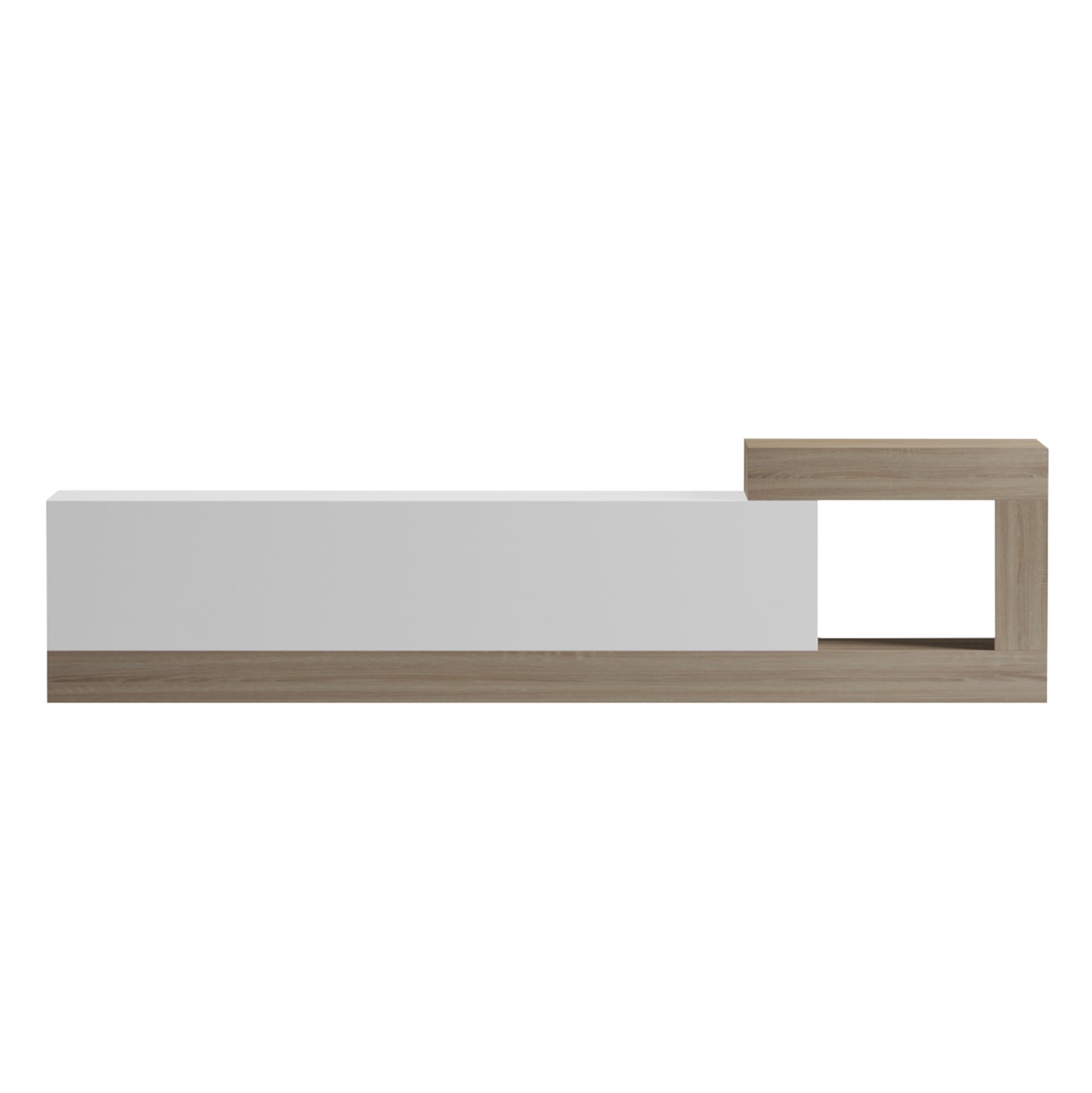 ON-WALL TV FURNITURE ESSENZA HM18372.11 MELAMINE SONAMA/WHITE 150x29.6x38.6Hcm.