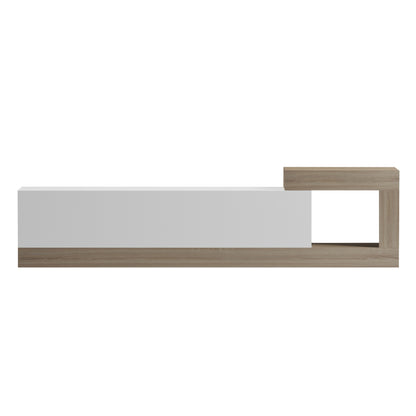 ON-WALL TV FURNITURE ESSENZA HM18372.11 MELAMINE SONAMA/WHITE 150x29.6x38.6Hcm.