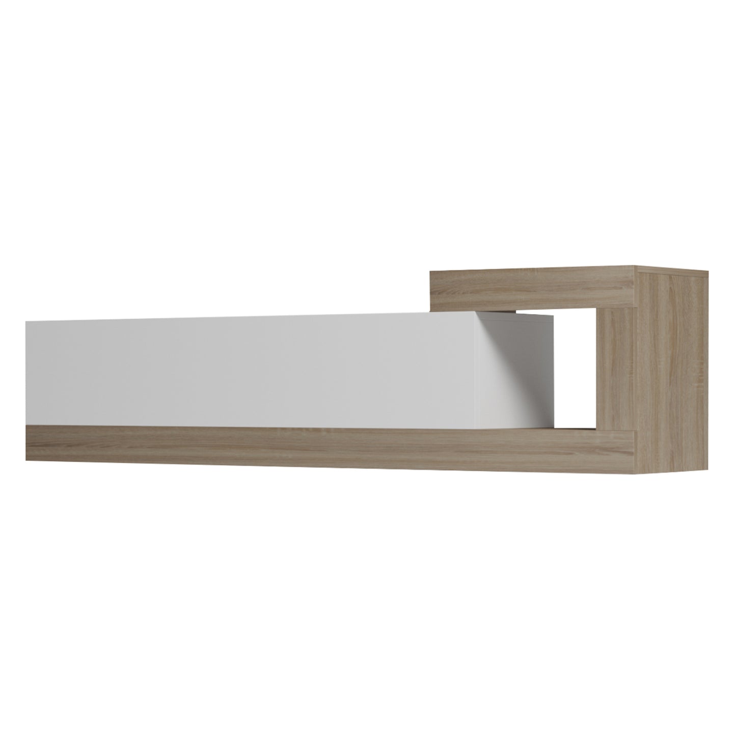 ON-WALL TV FURNITURE ESSENZA HM18372.11 MELAMINE SONAMA/WHITE 150x29.6x38.6Hcm.