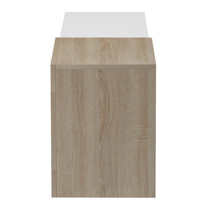 ON-WALL TV FURNITURE ESSENZA HM18372.11 MELAMINE SONAMA/WHITE 150x29.6x38.6Hcm.