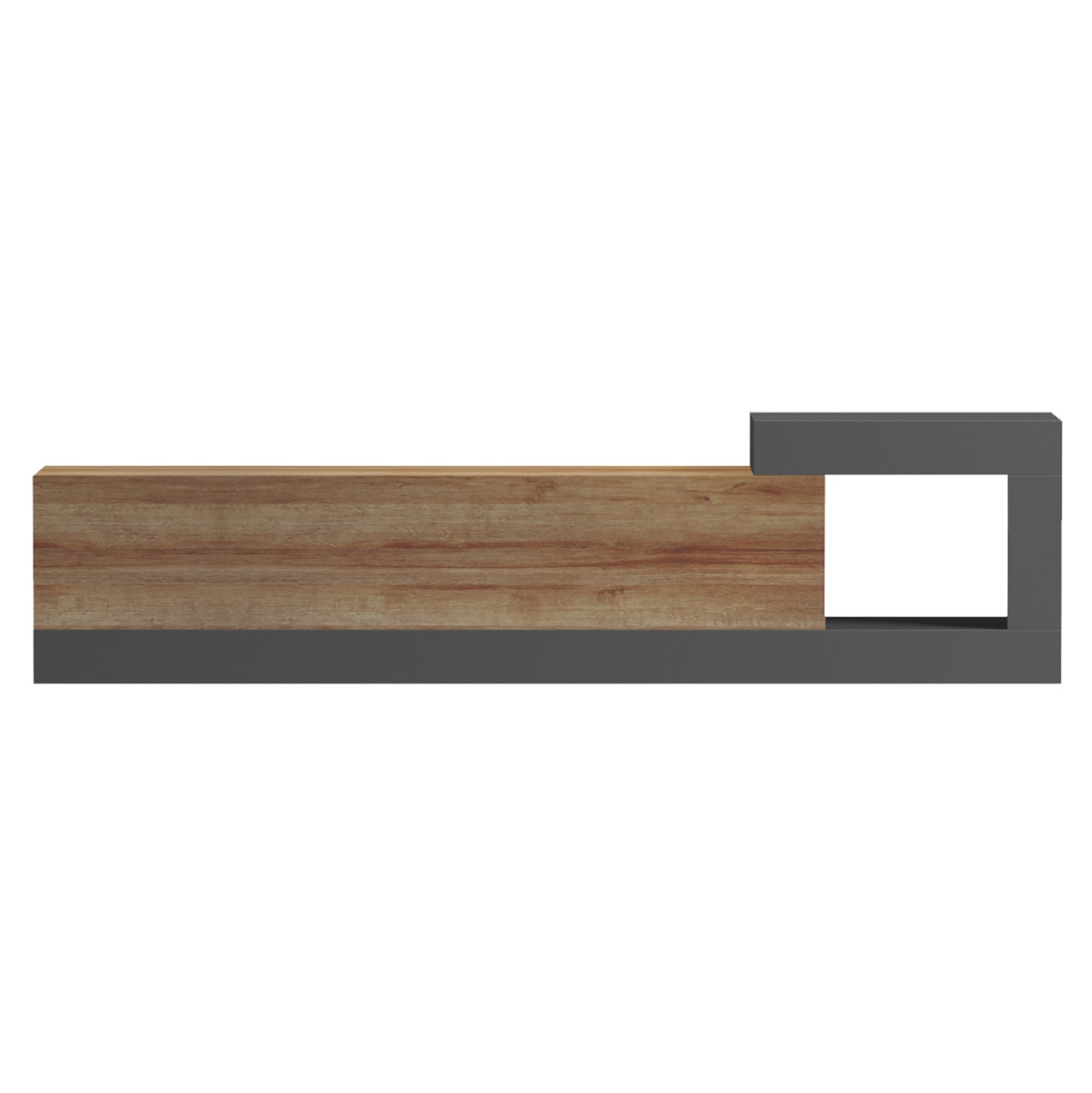 ON-WALL TV FURNITURE ESSENZA HM18372.13 MELAMINE IN OAK/GREY 150x29.6x38.6Hcm.