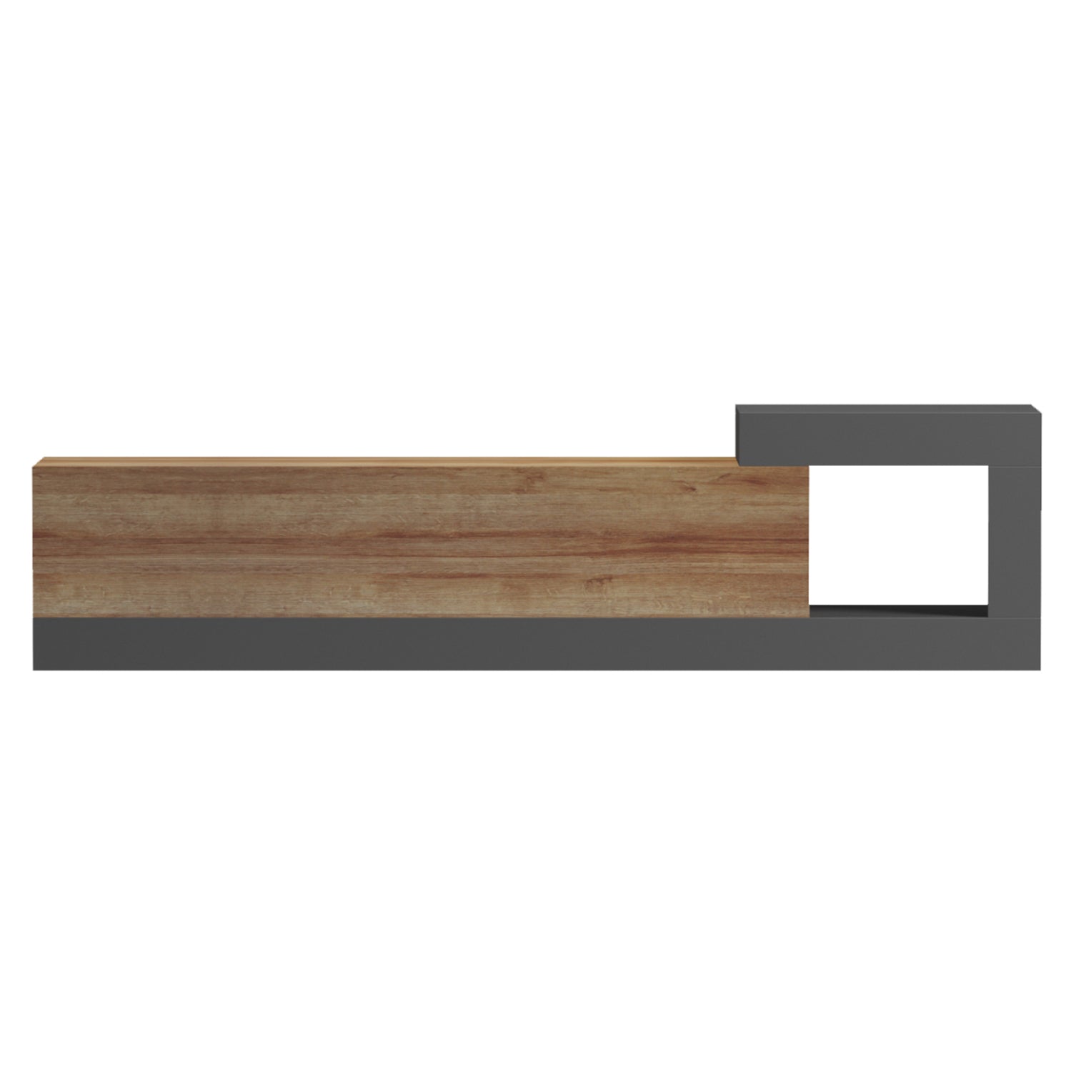ON-WALL TV FURNITURE ESSENZA HM18372.13 MELAMINE IN OAK/GREY 150x29.6x38.6Hcm.