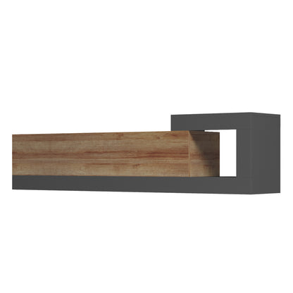 ON-WALL TV FURNITURE ESSENZA HM18372.13 MELAMINE IN OAK/GREY 150x29.6x38.6Hcm.