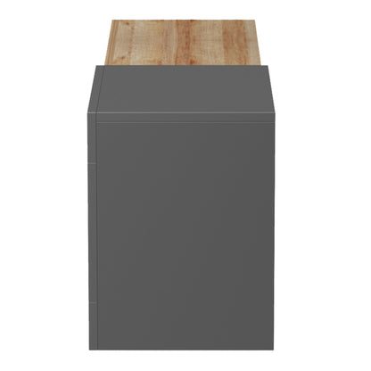 ON-WALL TV FURNITURE ESSENZA HM18372.13 MELAMINE IN OAK/GREY 150x29.6x38.6Hcm.