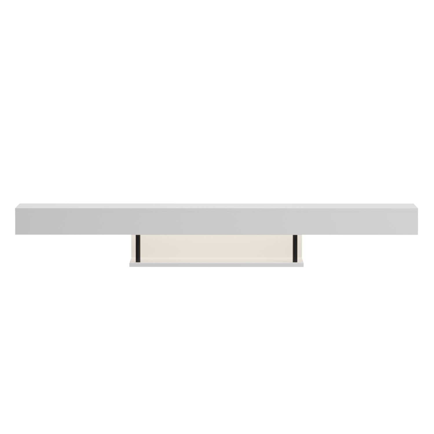 WALL HANGING TV STAND WITH LED SAVOR HM18381.02 MELAMINE IN WHITE 150x29.5x22Hcm