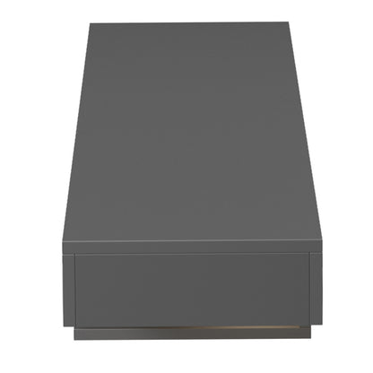 WALL HANGING TV STAND WITH LED SAVOR HM18381.05 MELAMINE IN GREY 150x29.5x22Hcm