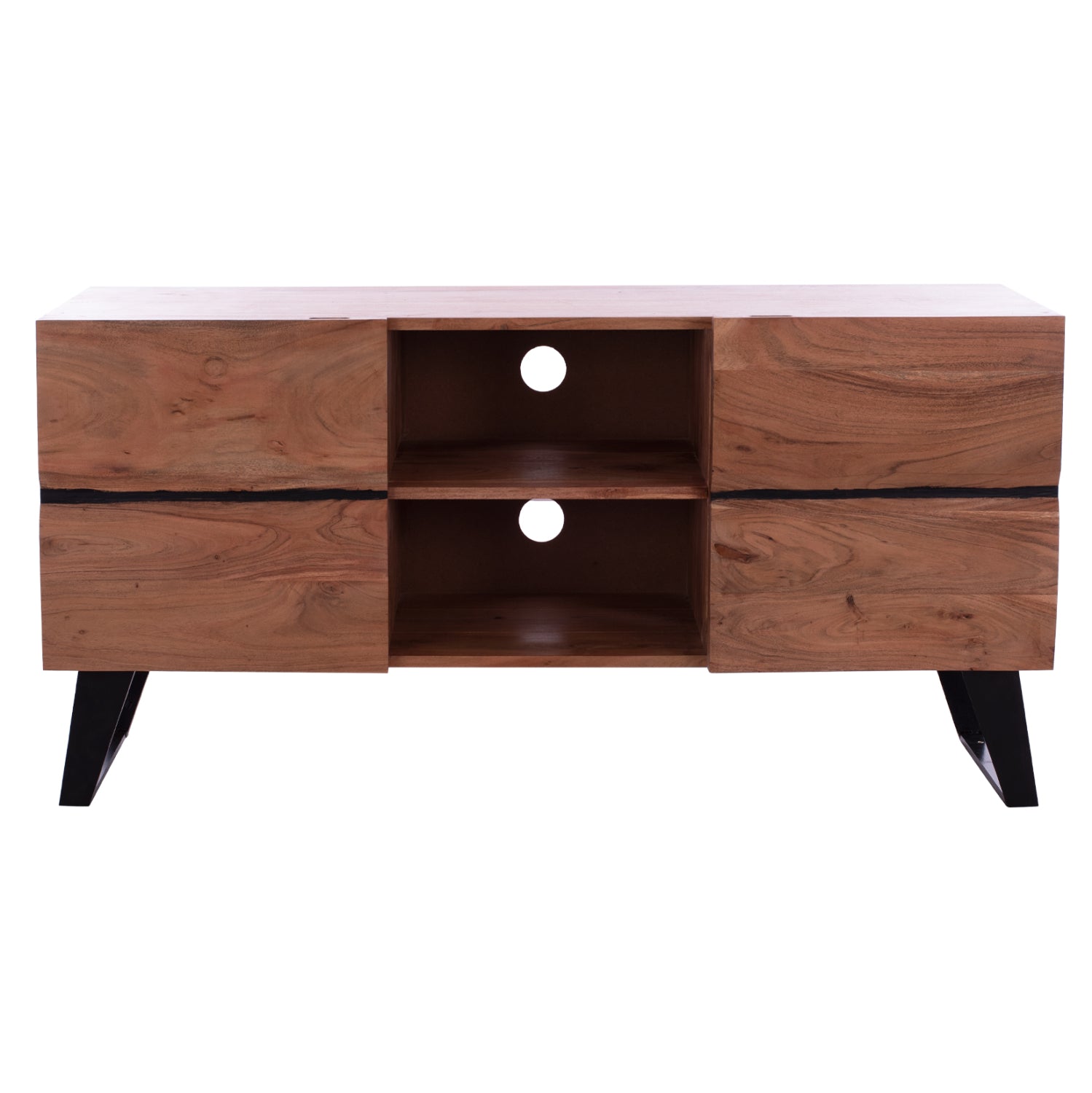 TV Furniture HM8174.11 Alicia Solid acacia wood Natural 160x43x66 cm.