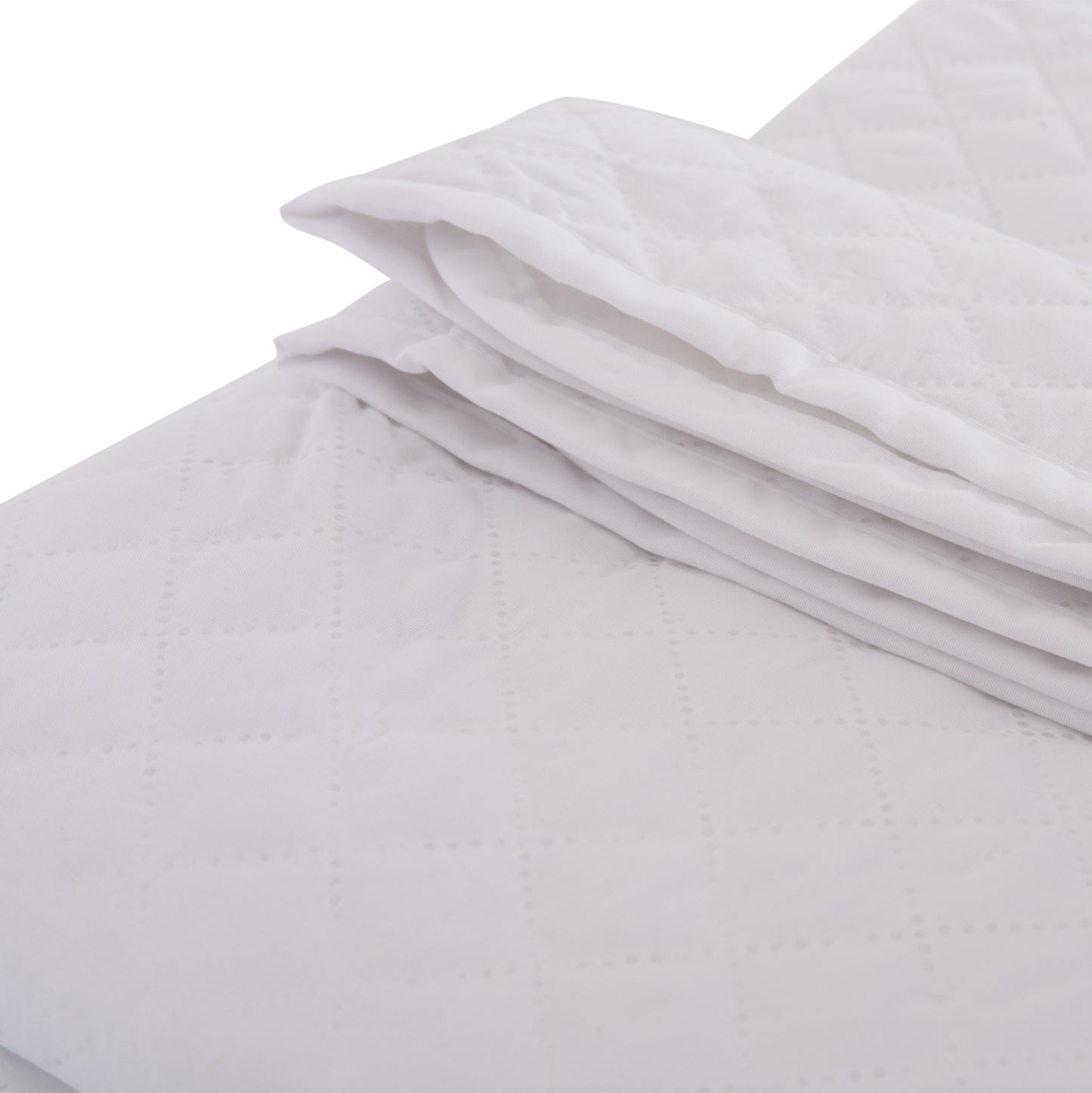 MATTRESS PAD WATERPROOF HM12174.90 MICROFIBER & PU--4 RUBBER BANDS 90x200cm.