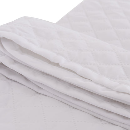 MATTRESS PAD WATERPROOF HM12174.90 MICROFIBER & PU--4 RUBBER BANDS 90x200cm.