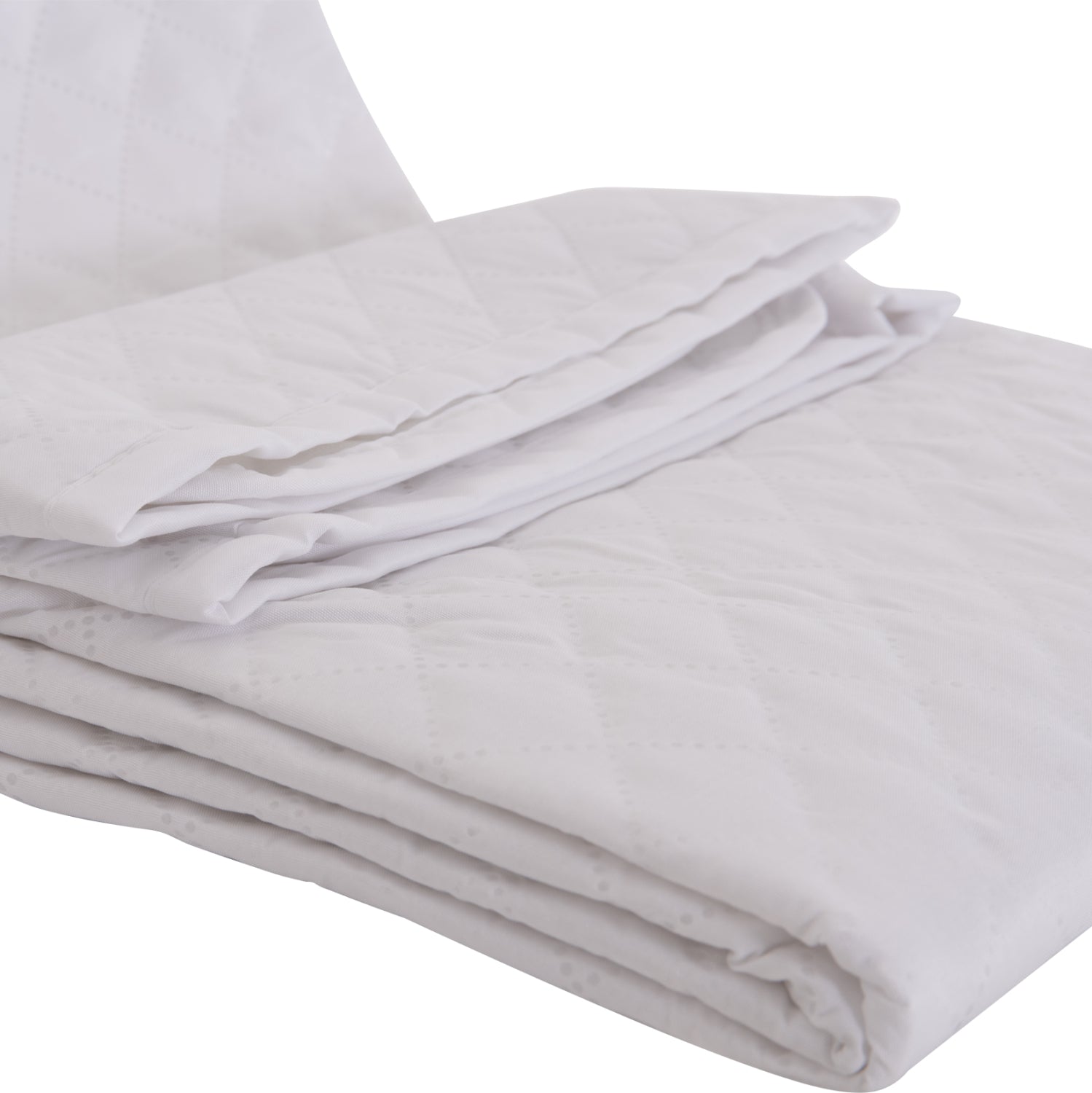 MATTRESS PAD WATERPROOF HM12174.90 MICROFIBER & PU--4 RUBBER BANDS 90x200cm.