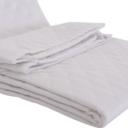 MATTRESS PAD WATERPROOF HM12174.90 MICROFIBER & PU--4 RUBBER BANDS 90x200cm.