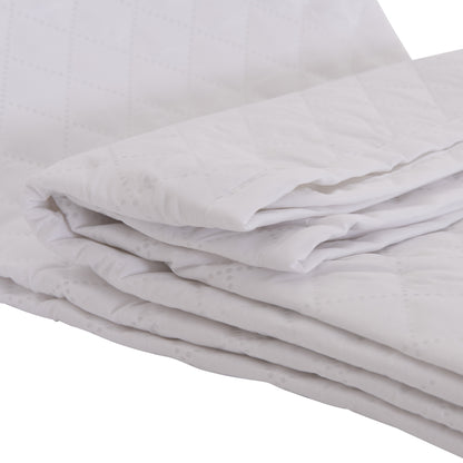 MATTRESS PAD WATERPROOF HM12174.90 MICROFIBER & PU--4 RUBBER BANDS 90x200cm.