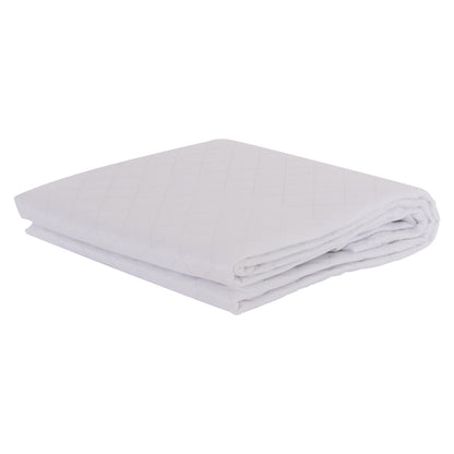 MATTRESS PAD WATERPROOF HM12174.90 MICROFIBER & PU--4 RUBBER BANDS 90x200cm.
