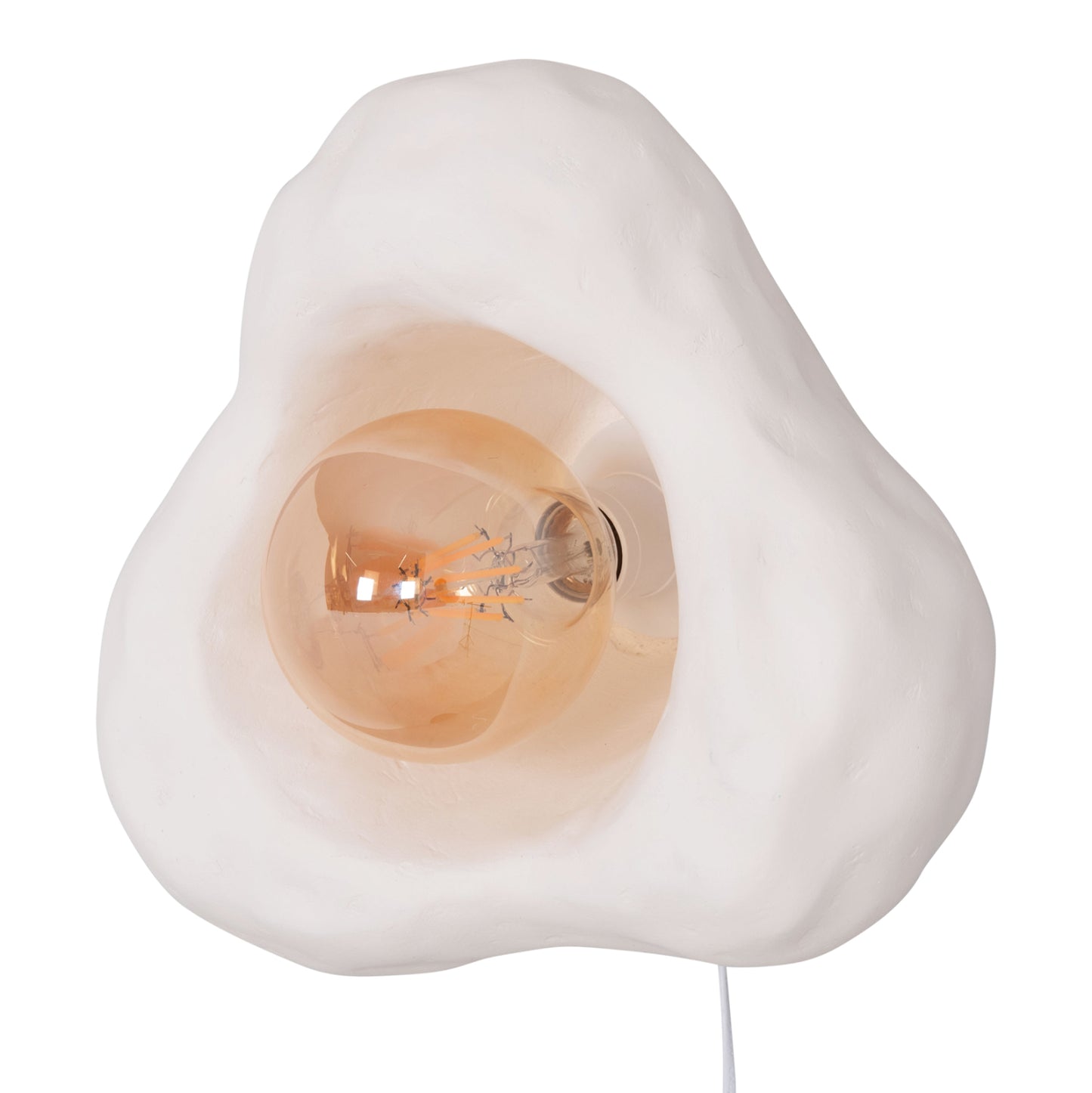 WALL SCONCE LUXON HM4701.02S FIBER CEMENT IN WHITE 28x15x25Hcm.