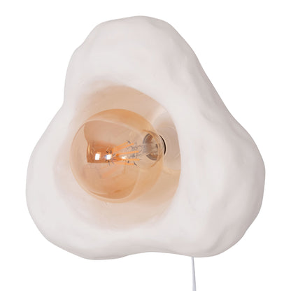 WALL SCONCE LUXON HM4701.02S FIBER CEMENT IN WHITE 28x15x25Hcm.