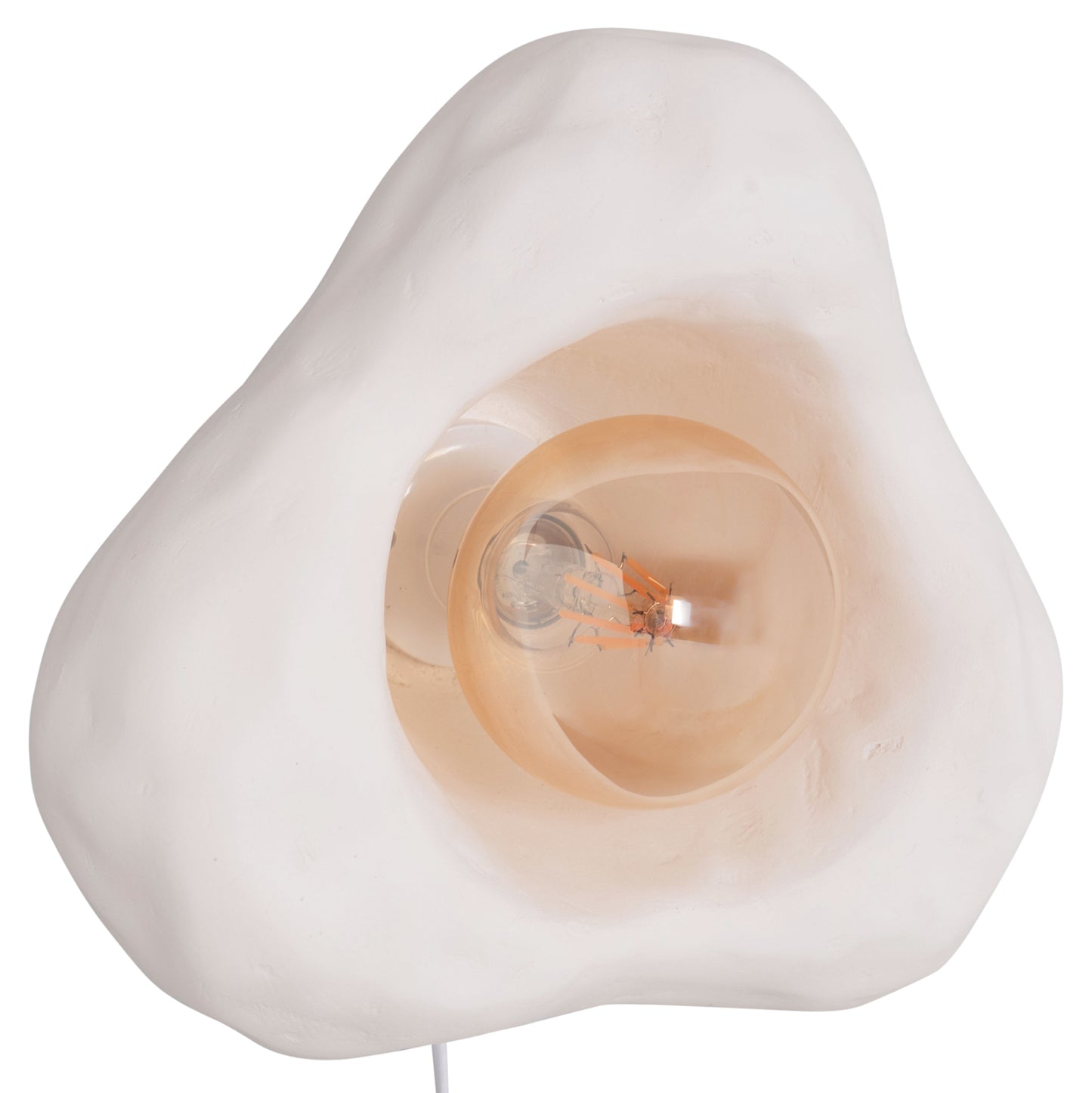 WALL SCONCE LUXON HM4701.02S FIBER CEMENT IN WHITE 28x15x25Hcm.