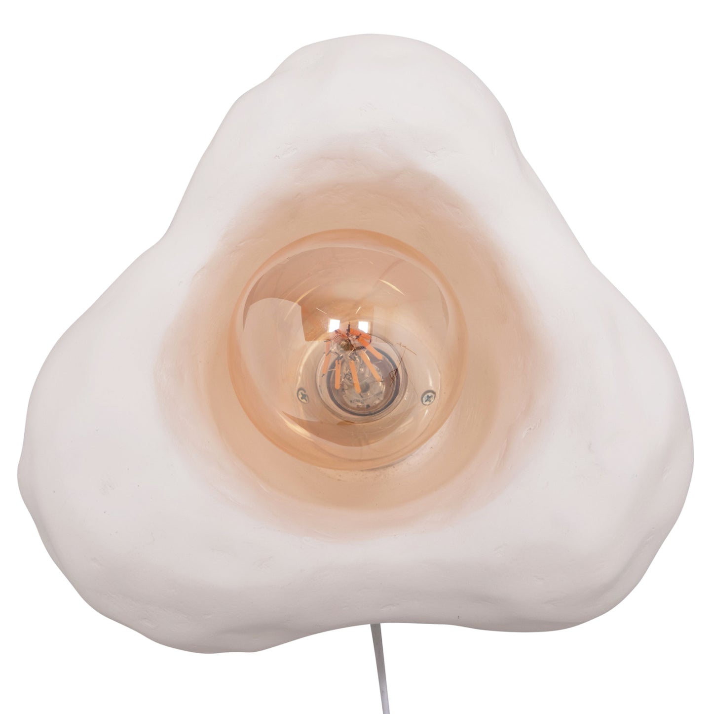 WALL SCONCE LUXON HM4701.02S FIBER CEMENT IN WHITE 28x15x25Hcm.