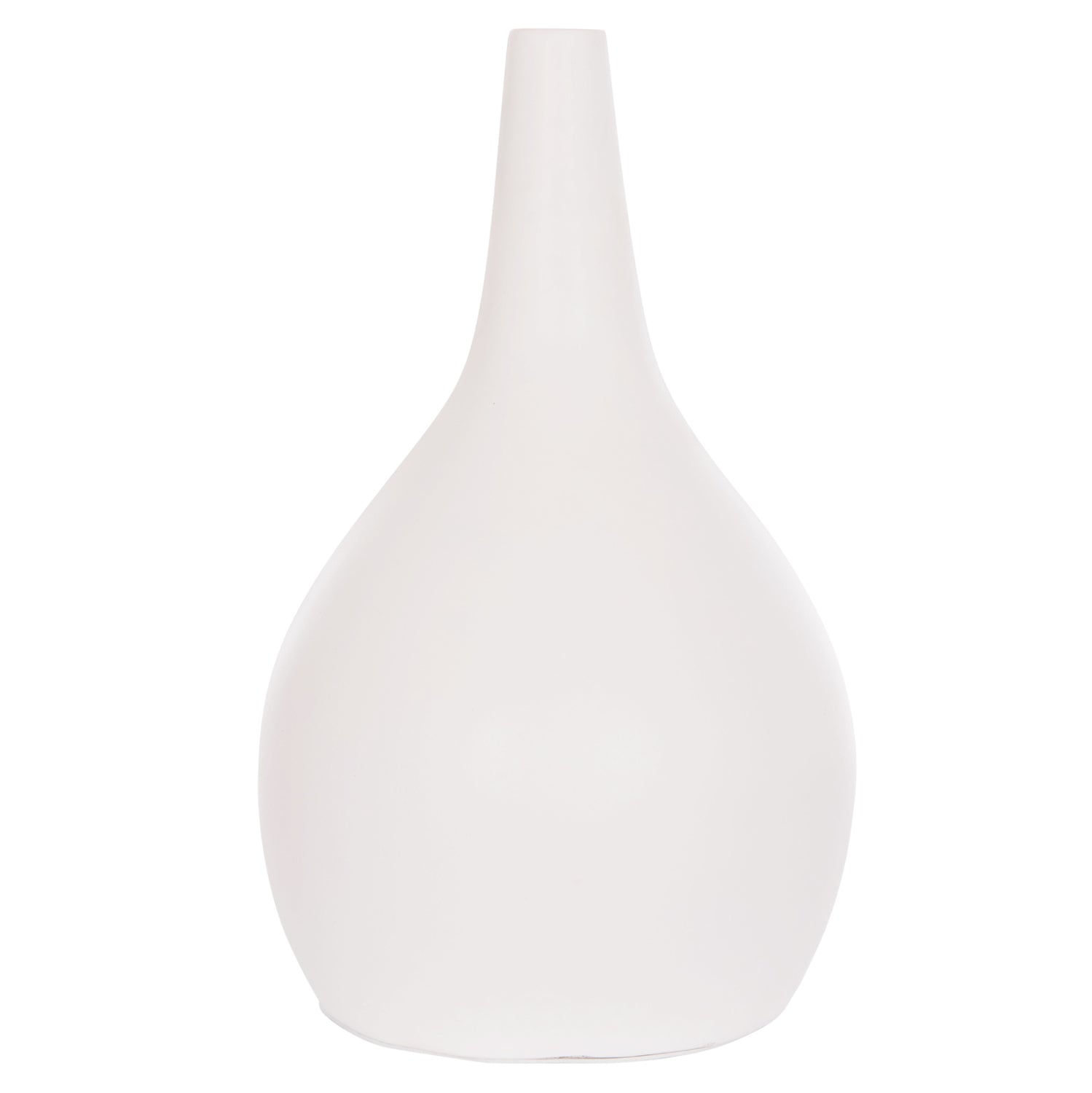 TABLE DECORATIVE VASE DENI HM4663.02L FIBER CEMENT IN WHITE--Φ26x39Hcm