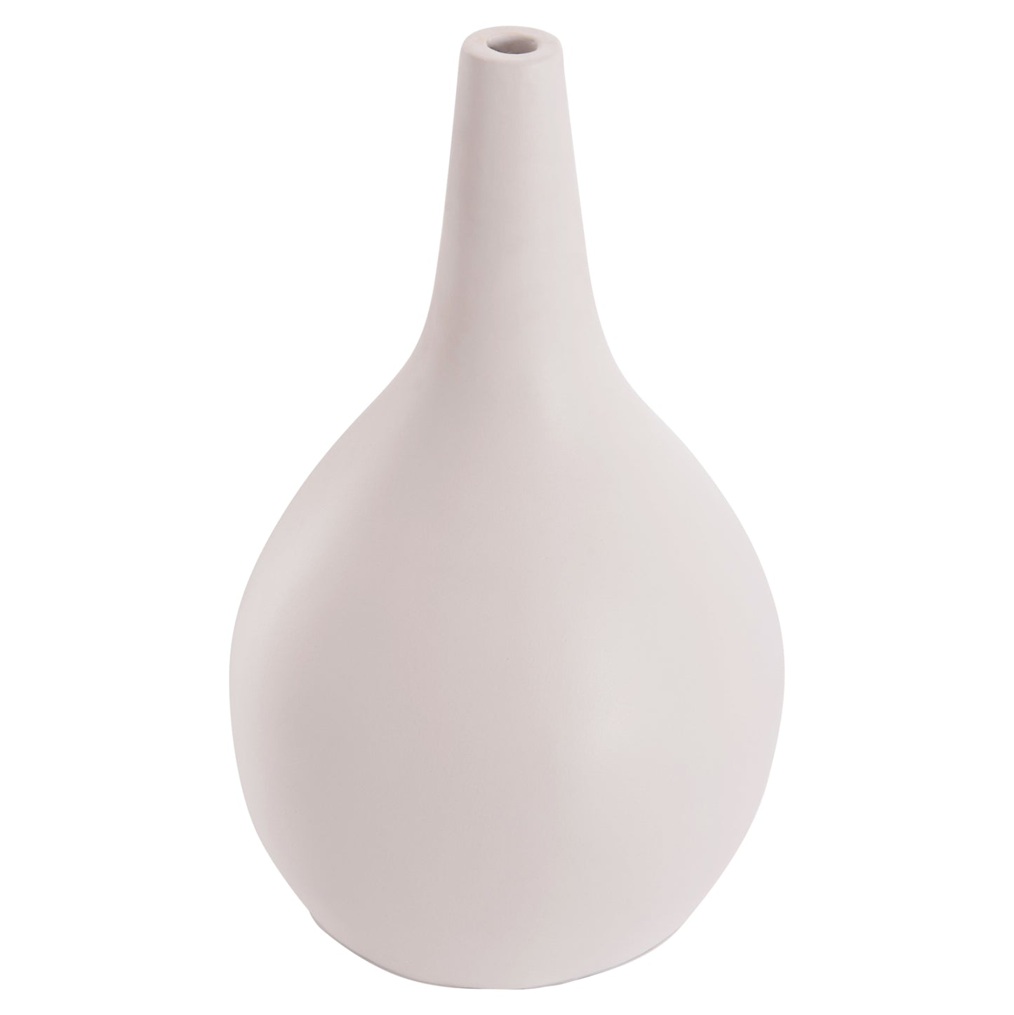TABLE DECORATIVE VASE DENI HM4663.02L FIBER CEMENT IN WHITE--Φ26x39Hcm