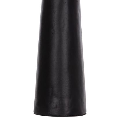 TABLE DECORATIVE VASE LEKKAN HM4664.01L TERRACOTA IN BLACK--Φ18x38Hcm.