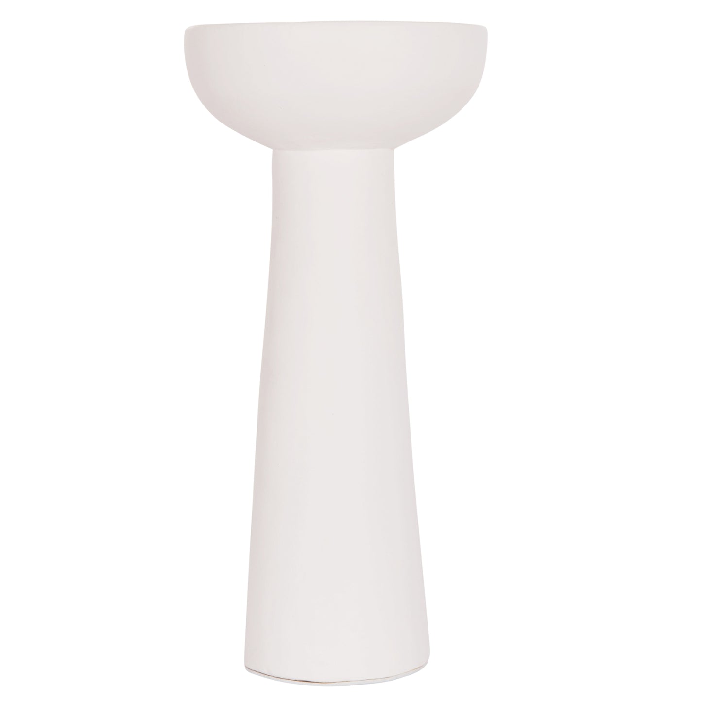 TABLE DECORATIVE VASE LEKKAN HM4664.02L TERRACOTA IN WHITE--Φ18x38Hcm.
