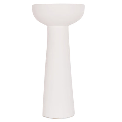TABLE DECORATIVE VASE LEKKAN HM4664.02L TERRACOTA IN WHITE--Φ18x38Hcm.