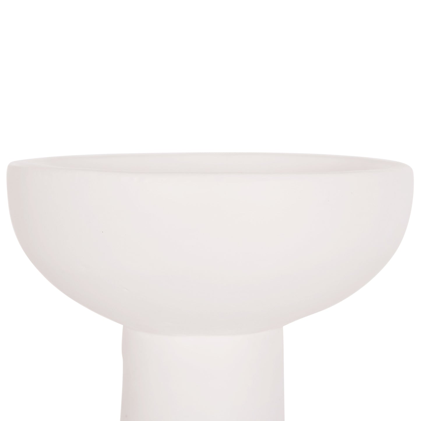 TABLE DECORATIVE VASE LEKKAN HM4664.02L TERRACOTA IN WHITE--Φ18x38Hcm.