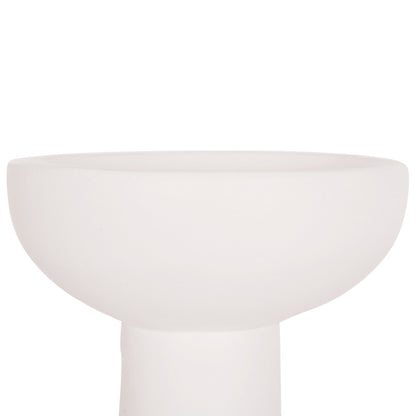 TABLE DECORATIVE VASE LEKKAN HM4664.02L TERRACOTA IN WHITE--Φ18x38Hcm.