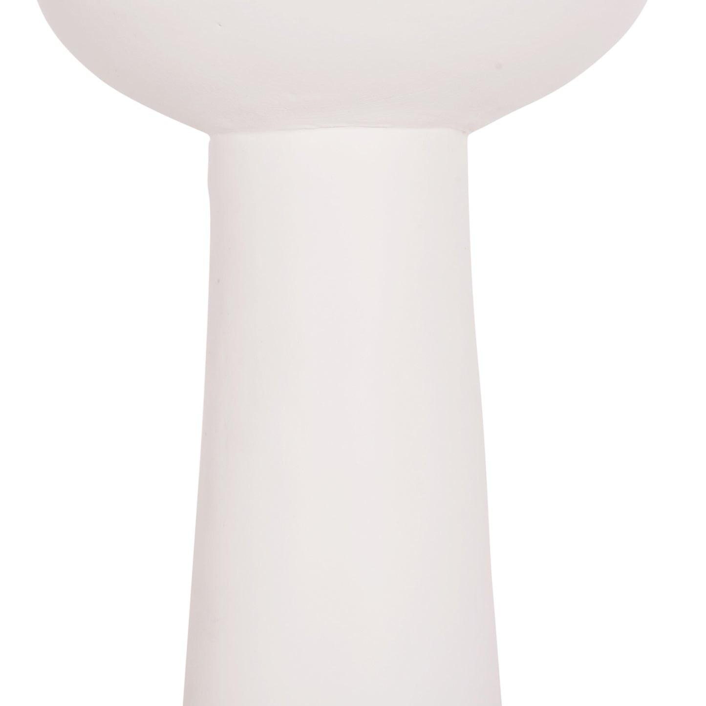 TABLE DECORATIVE VASE LEKKAN HM4664.02L TERRACOTA IN WHITE--Φ18x38Hcm.