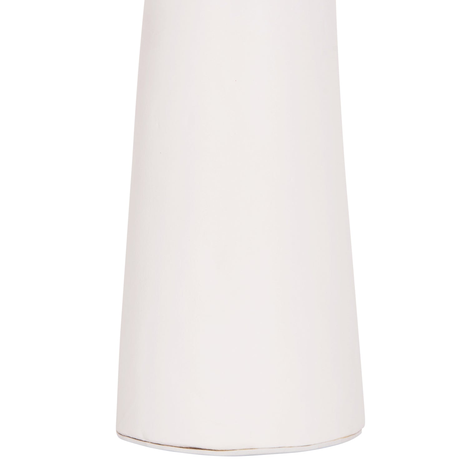 TABLE DECORATIVE VASE LEKKAN HM4664.02L TERRACOTA IN WHITE--Φ18x38Hcm.