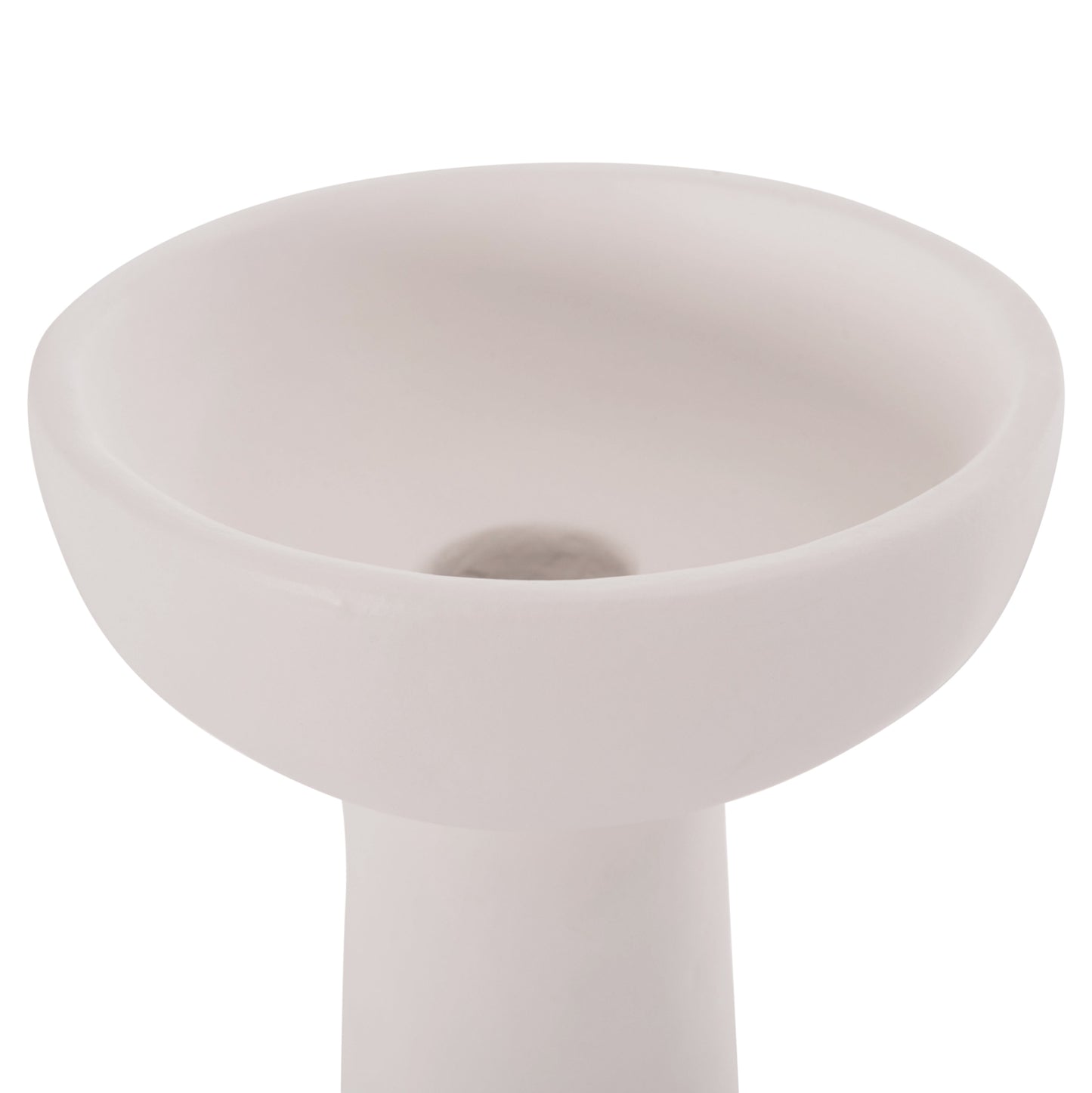 TABLE DECORATIVE VASE LEKKAN HM4664.02L TERRACOTA IN WHITE--Φ18x38Hcm.