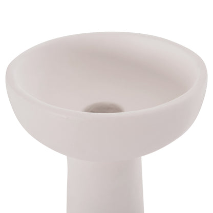 TABLE DECORATIVE VASE LEKKAN HM4664.02L TERRACOTA IN WHITE--Φ18x38Hcm.