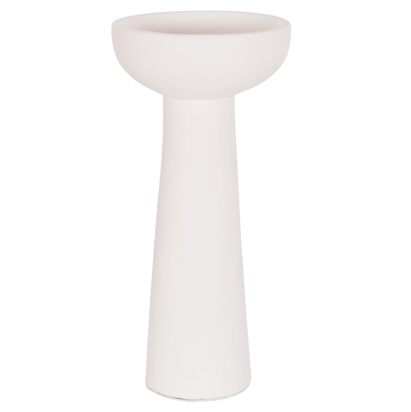 TABLE DECORATIVE VASE LEKKAN HM4664.02L TERRACOTA IN WHITE--Φ18x38Hcm.