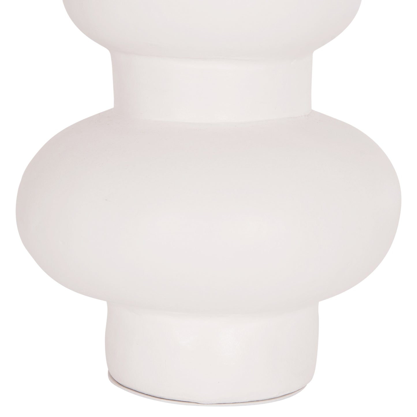 TABLE DECORATIVE VASE LEMA HM4664.02M TERRACOTA IN WHITE--Φ22x29Hcm.