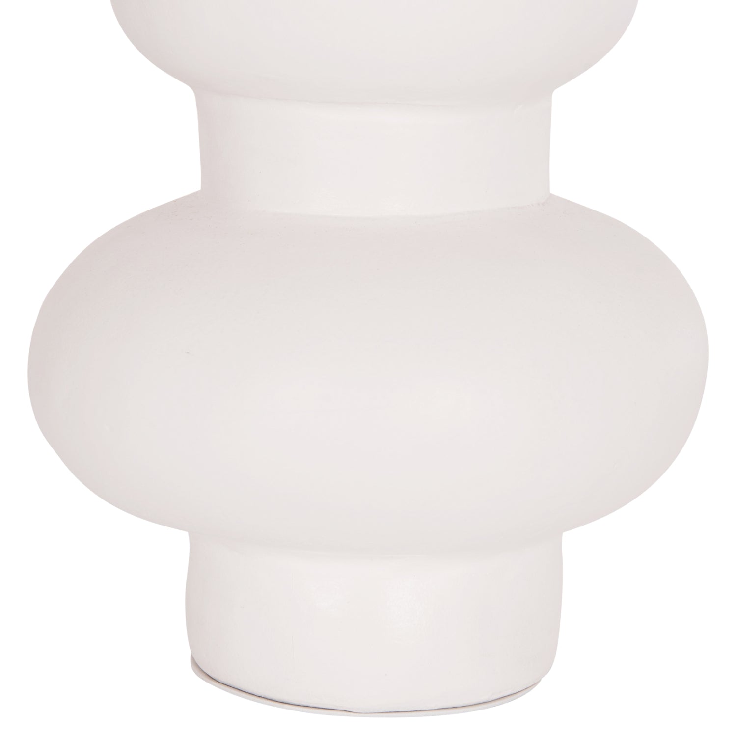 TABLE DECORATIVE VASE LEMA HM4664.02M TERRACOTA IN WHITE--Φ22x29Hcm.