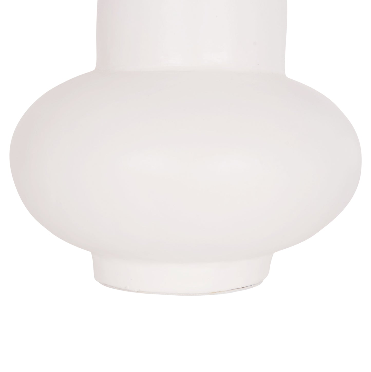 TABLE DECORATIVE VASE LEMA HM4664.02S TERRACOTA IN WHITE--Φ22x22Hcm.