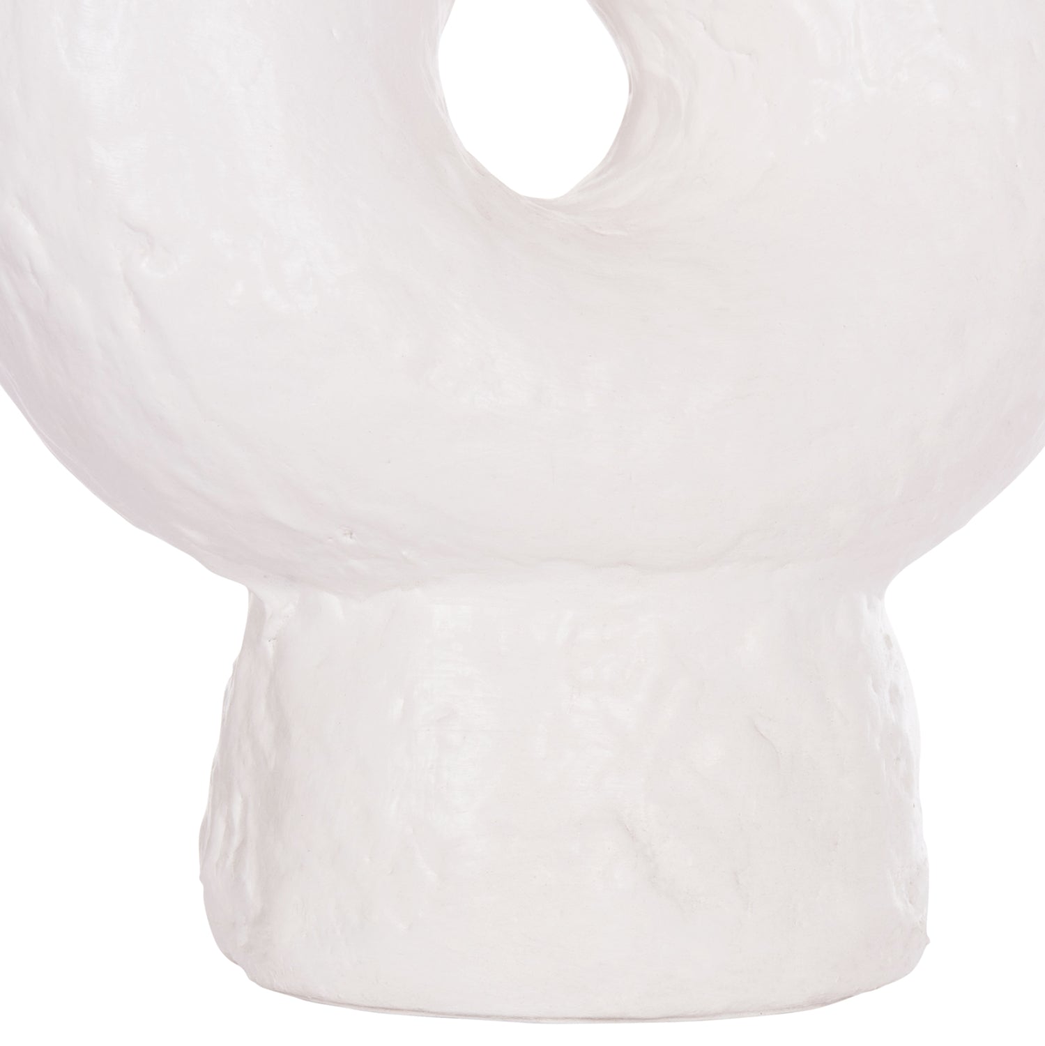 DECORATIVE TABLE VASE NAMENTIS HM4665.02S TERRACOTA IN WHITE COLOR--26x15x32.5Hcm.