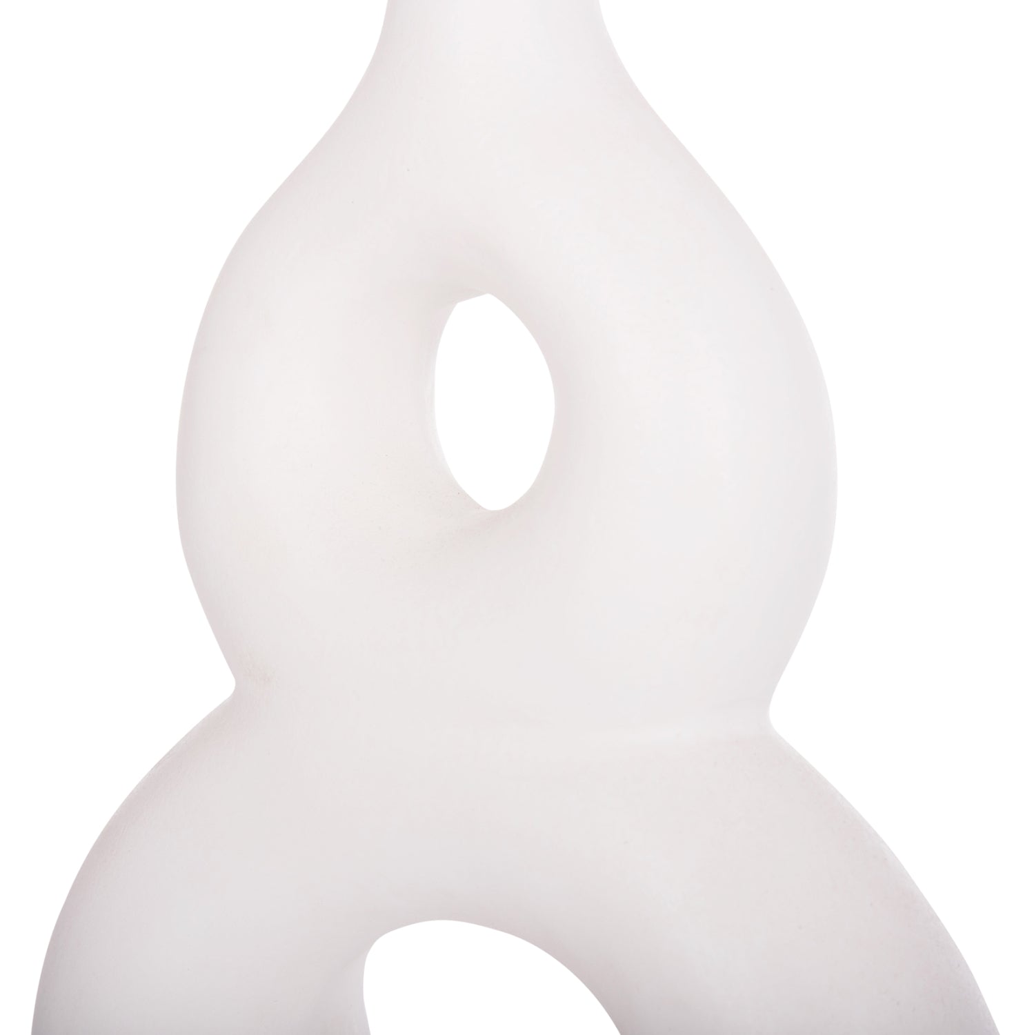 TABLE DECORATIVE VASE FIORIN HM4666.02S TERRACOTA IN WHITE--21x7.5x31Hcm.