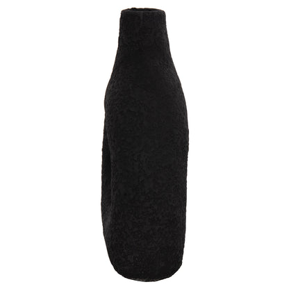 TABLE DECORATIVE VASE DECANT HM4667.01M TERRACOTA IN BLACK--17x6.5x20Hcm.