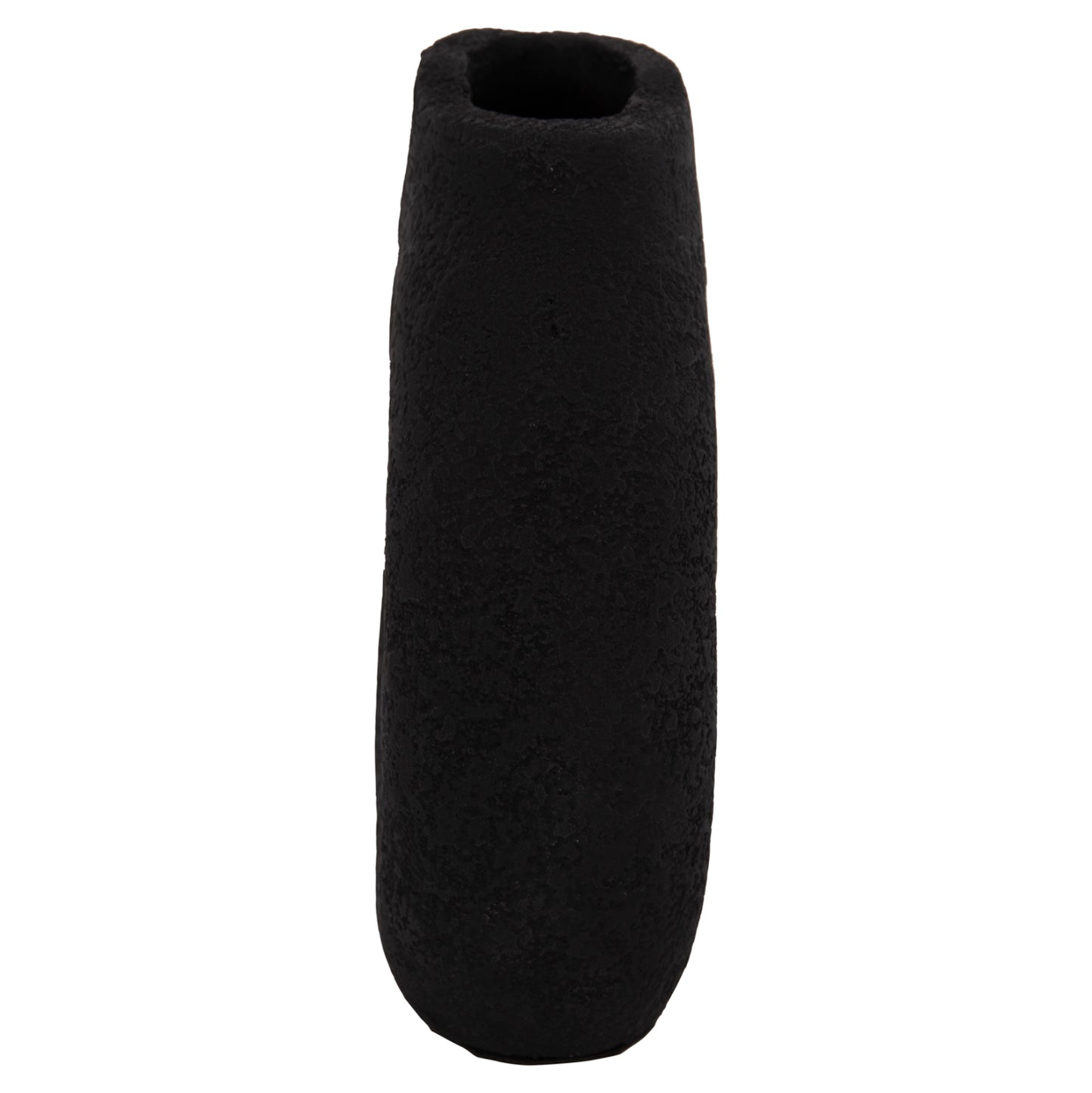 TABLE DECORATIVE VASE DECANT HM4667.01S TERRACOTA IN BLACK--17.5x6.5x17Hcm.