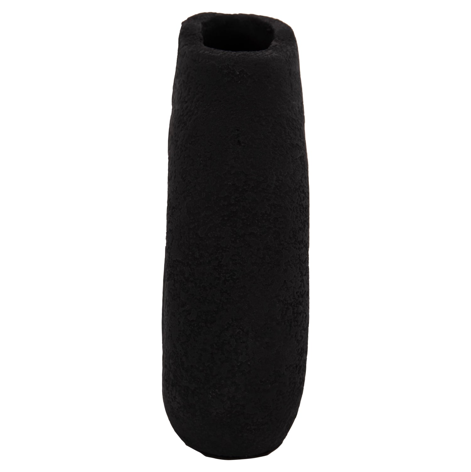 TABLE DECORATIVE VASE DECANT HM4667.01S TERRACOTA IN BLACK--17.5x6.5x17Hcm.