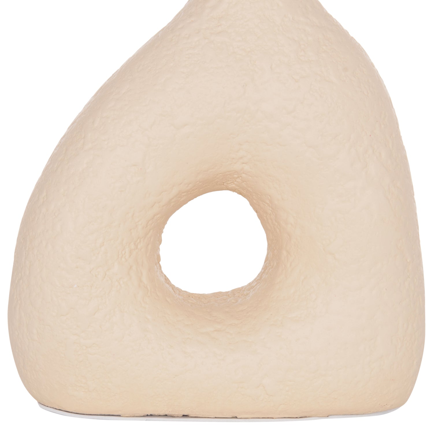 TABLE DECORATIVE VASE DECANT HM4667.02M TERRACOTA IN CREAM WHITE--17x6.5x20Hcm.