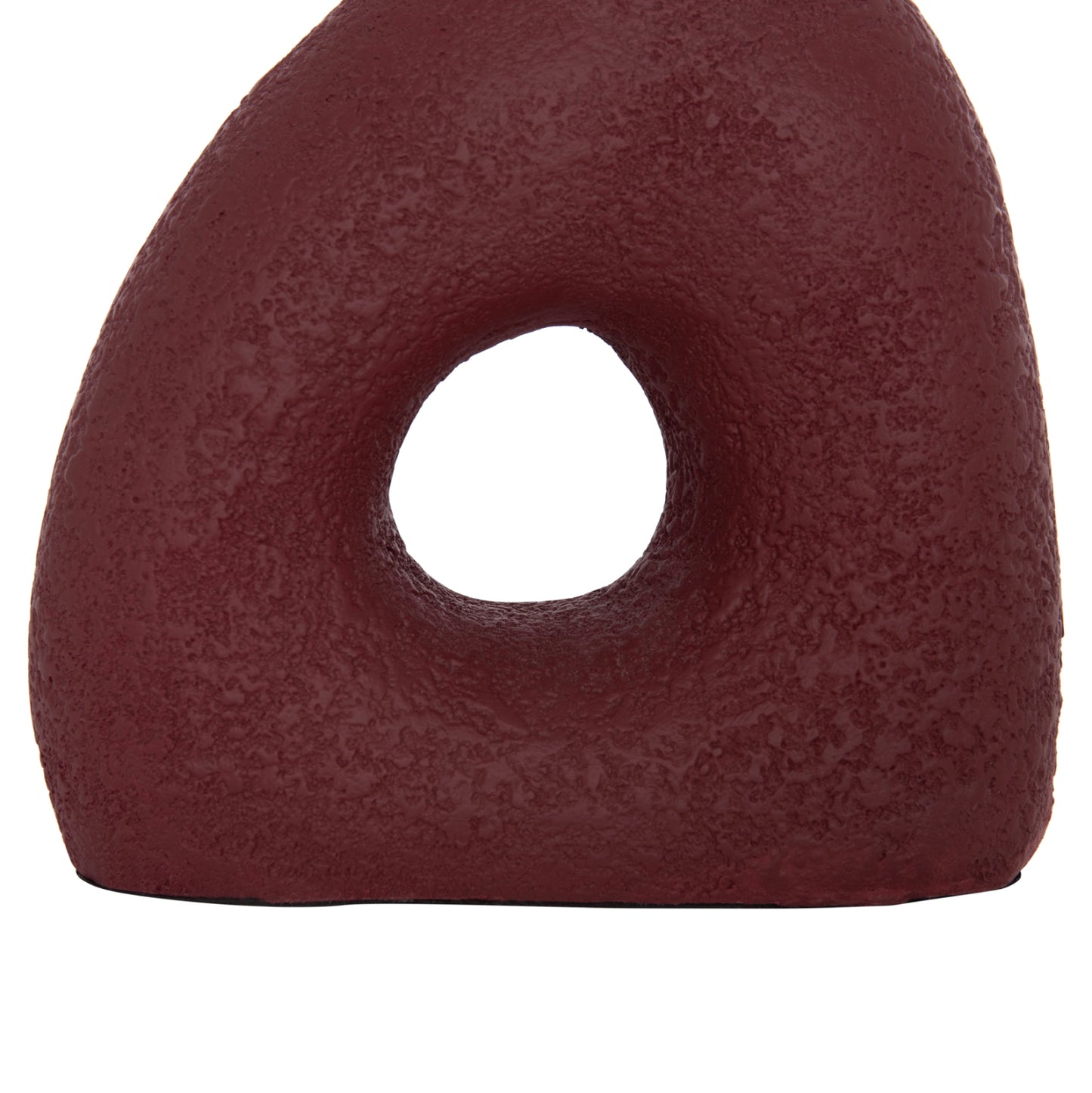 TABLE DECORATIVE VASE DECANT HM4667.06M TERRACOTA IN MAROON RED--17x6.5x20Hcm.